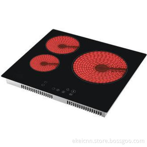 Built In Three Bunrer Infrared Ceramic Cooker Touch Control